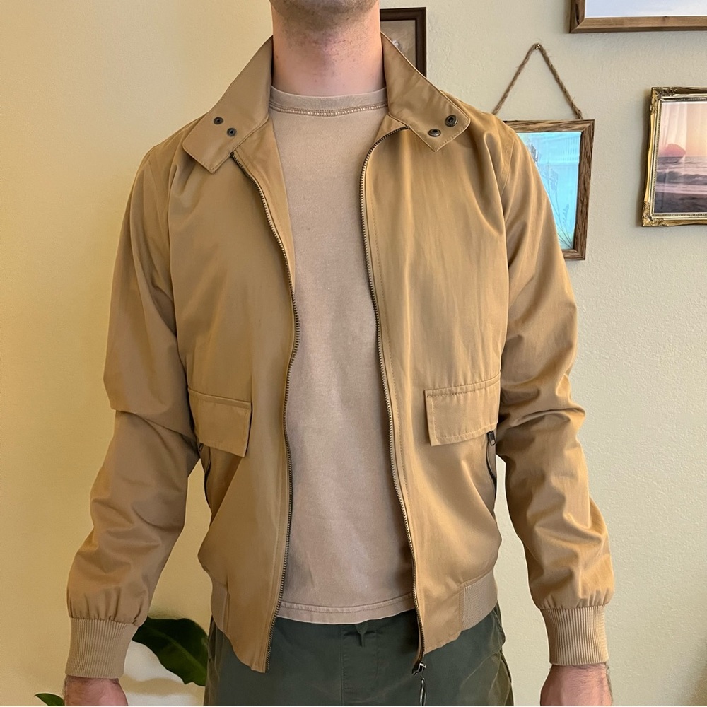 TOPMAN Tan Zip Up Jacket / lightweight